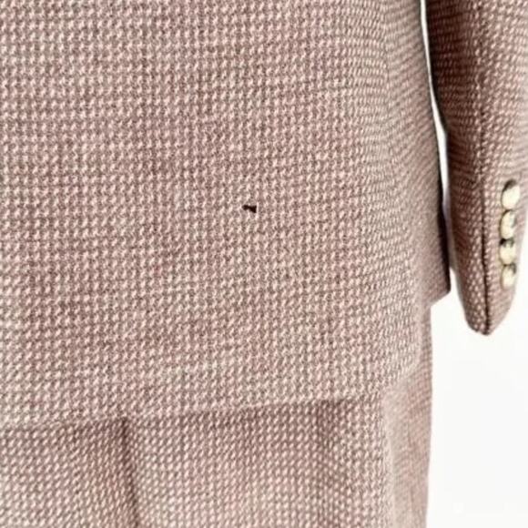 Evan Picone Vintage 100% Pure Wool Tweed Skirt & Blazer Suit Set - Picture 13 of 14